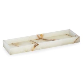 Bey-Berk Green Onyx Marble Bath Tray