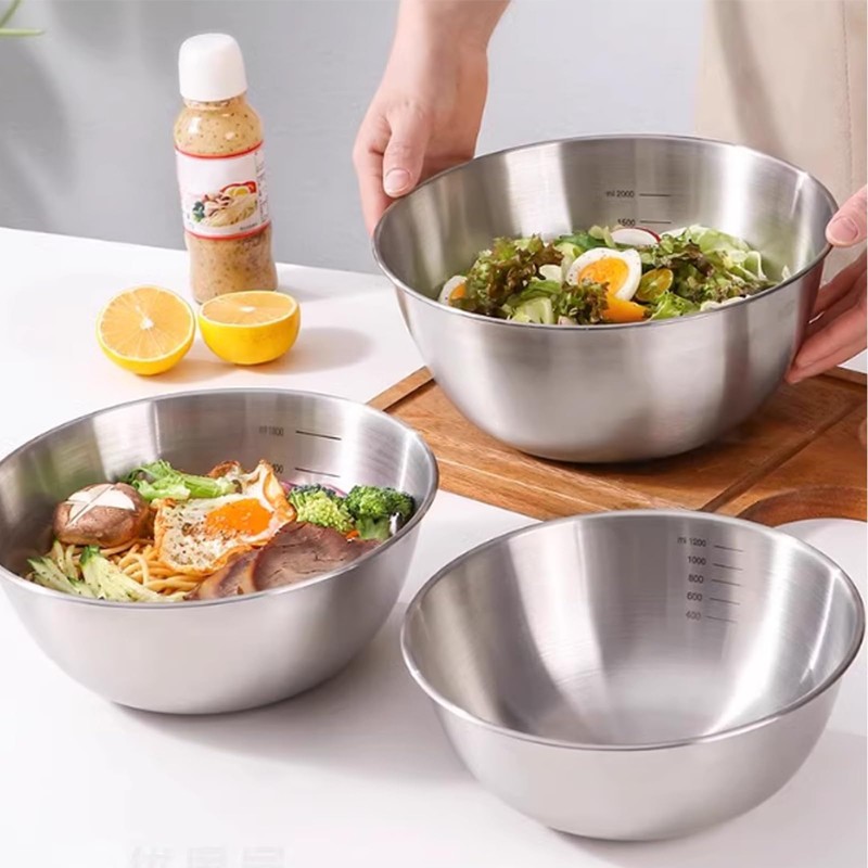 ATRDTO 4 Pack Stainless Steel Mixing Bowl Set, Microwave and