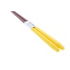 Ishida Frappe Pentagon Chopsticks Made in Japan Yellow 9.1 inches