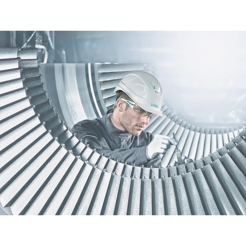 uvex pheos planet B-WR protective helmet, ventilated work helmet for