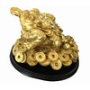 Feng Shui Money Frog (Three Legged Toad) Hold Two Ignots