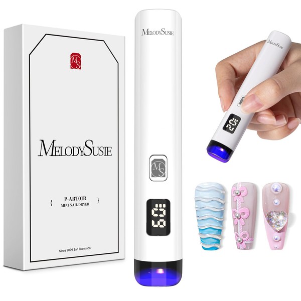 MelodySusie ART01R UV Lamp for Gel Nails, Mini Rechargeable UV