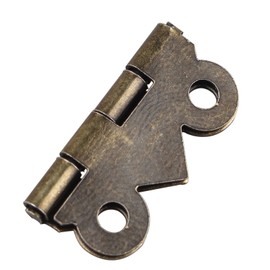 HALJIA 20pcs Mini Cabinet Drawer Box Butterfly Hinges Vintage Antique Bronze DIY Decor for Jewelry Wood Case Box Connectors Decorative 2 * 1.7cm Hasp Latch Lock 80 PCS Replacement Screws