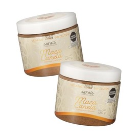 Sarai's Superfood Spreads, Crema de Almendra con Maca y Canela, Vegano, Sin Gluten, Kosher, 2 Frascos de 430g