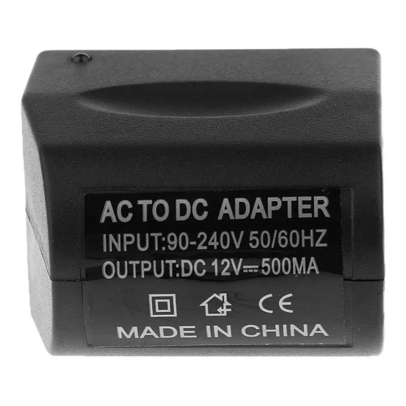CR Electronics Adaptador Convertidor 110v A 12v 0.5 Amp Transmisor