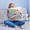 Capybara with Bubble Tea Cuddly Cushion with Saying Just Chill