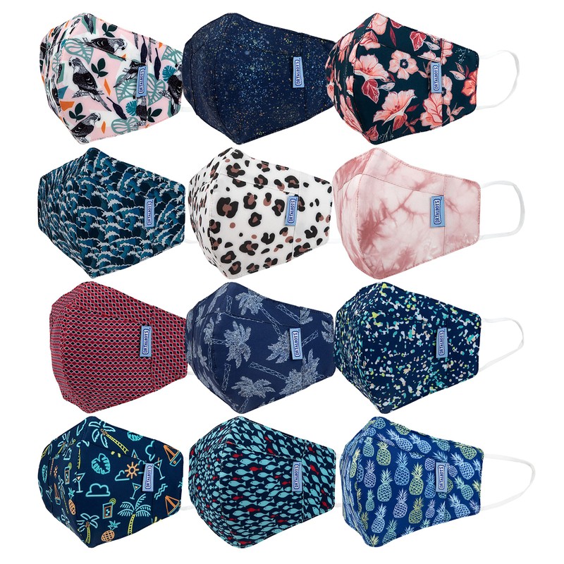 Dr. Talbot's Adult Washable Cup-Shaped Cloth Face Mask for Personal