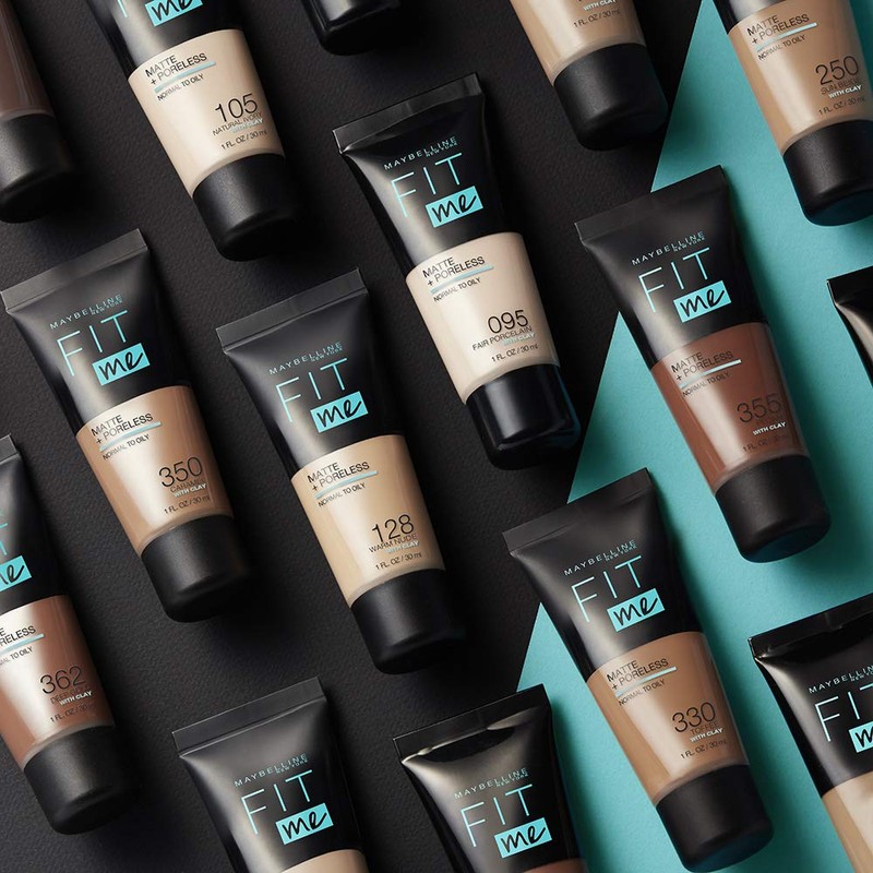 Maybelline Fit Me Foundation, Matte & Poreless, Full Coverage Blendable