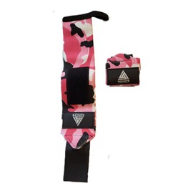 Magni Strength Equipment | Pink Camouflage Heavy Duty Weightlifting Wrist Wrap | Wrist Wraps For Bodybuilding | Powerlifting Wrist Wraps | Sold As Pair | Professional Quality