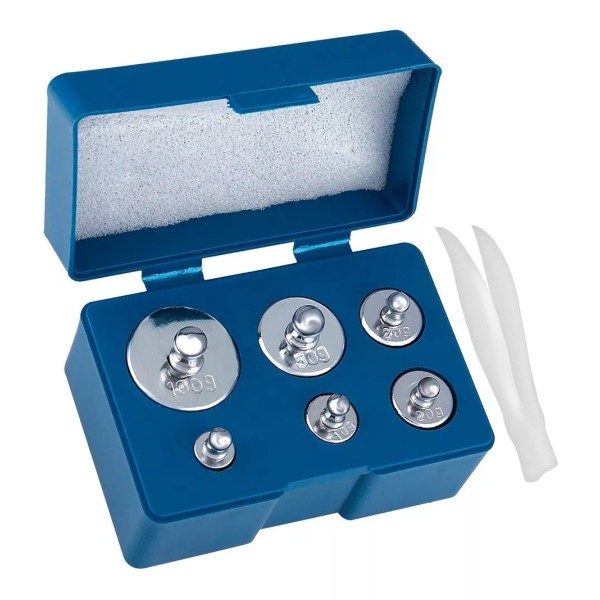 Mercader Digital Set Juego De Pesas Para Calibrar Básculas Grameras