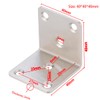 Hyever Stainless Steel L Brackets Fastener Corner Braces with Screws