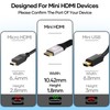 woednx Mini HDMI to HDMI Adapter, 4K @ 60Hz, 1080P,