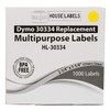 HOUSELABELS Compatible DYMO 30334 Yellow Multipurpose Labels (2-1/4" x 1-1/4"),