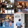 Solar House Numbers for Outside, Aqonsie Solar Powered Address Sign