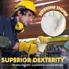 FEISHDEK Heavy Duty Cowhide Leather Work Gloves for Men, Truck