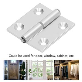 Tgoon 2PCS Bisagras abatibles, Bisagra Plegable Aluminio Grueso 4mm Buje Resina Antipolvo para Mueble Puerta Gabinete Ventana Herraje
