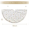 NIBESSER White Christmas Tree Skirt, 48 inches Faux Fur Tree