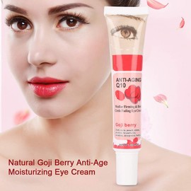 Crema para Ojos con Bayas de Goji Naturales, Antiarrugas Hinchazón, Arrugas y Bolsas para los Ojos, Crema Hidratante para Ojos Antiedad con Bayas de Goji para Mejorar