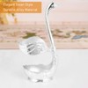Coffee Spoon Holder Elegant Swan Shaped Alloy Mirror Polish Rich