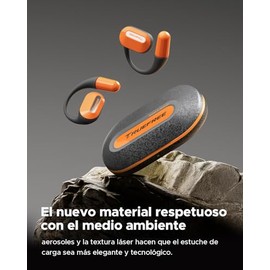 TRUEFREE O2 Open-ear Audífonos Bluetooth 5.3, Audífonos Inalámbricos Deportivos, Conduccion de Aire, llamadas claras de 4 mics, Impermeable IPX5, Bajo mejorados de 15 mm, Multiconexión,Total 22 Horas