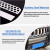Front Bumper Grille Cover Compatible with Hummer H3 2005-2009, Car