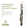 Kent 20T TW Handmade Folding Pocket Comb for Men, Fine