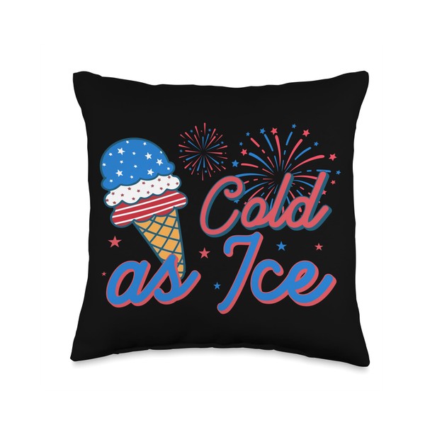 Cold as Ice Throw Pillow