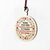 Gift For Teacher From Child Wooden Bauble THANK YOU Gift