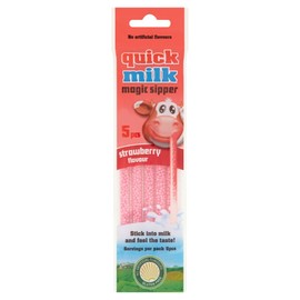 Quick Milk Strawberry Magic Sipper, 30 g, Pack of 20
