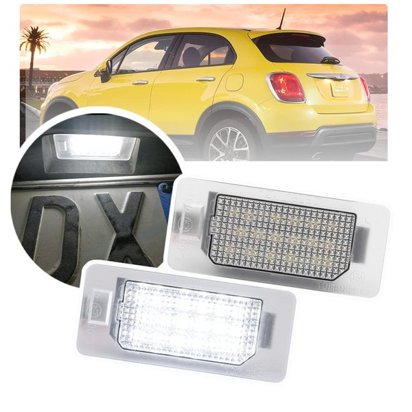 NSLUMO Pack of 2 White LED Canbus LED Number Plate