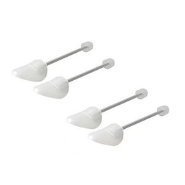 2Pairs Clear Adjustable Shoe Keep Shoes Shape Trees Stretcher Boot Holder Support Keeper with Tension Spring Coil for Men Women (Men Size)