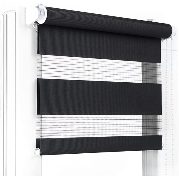 Fenster DEKOR - Roller Blinds for Windows Black - Klemmfix