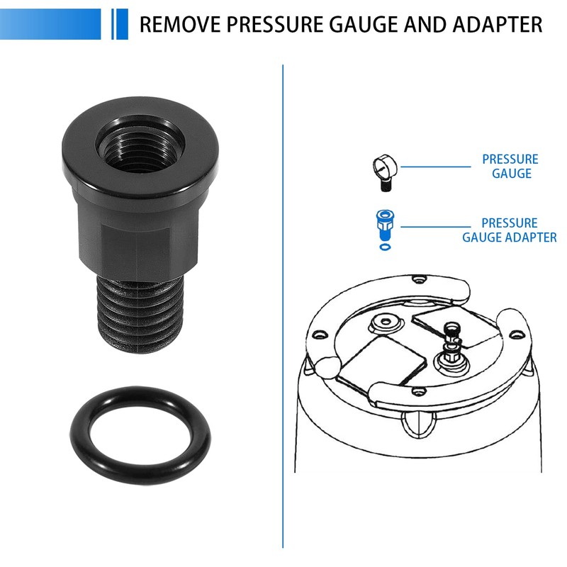 R0557100 Pressure Gauge & Air Relief Adapter Replacement for Select