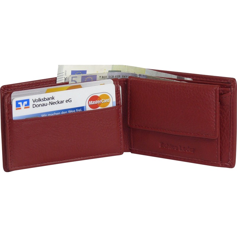 Harrys-Collection Small Handy Wallet Soft Nappa Leather with RFID Protection