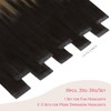 Wennalife Tape-In Real Hair Extensions, Dark Brown to Chestnut Brown