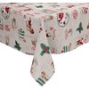 Karina Home Christmas Santa Claus Cream PVC Vinyl Wipe Clean