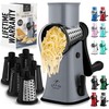 Zulay Rotary Cheese Grater 5 Blade Cheese Shredder - Manual