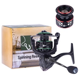 Zite Fishing Spinning Reel 3000 7+1BB | High-Quality Fishing Reel Perch Zander Pike Fishing | Spinning Reel with Two Aluminium Spools
