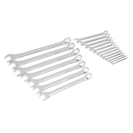 SATA 19 Piece 12 Point Combination Wrench Set | SAE sizes 1/4" to 1-1/4" | Off Corner Loading | ST08412G