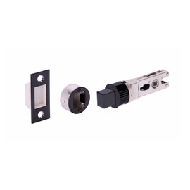 HANDLEZONE® 76mm Bullet Bolt, Round Designer Mortice Deadbolt, Catch for Internal Timber Doors - Black Matt