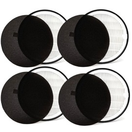 LV-H132 Replacement Filter for levoit air purifier filter H13 True HEPA for levoit filter replacement, Replace Part LV-H132-RF, Three plus one Pack for Home & Office，4 pack with brush