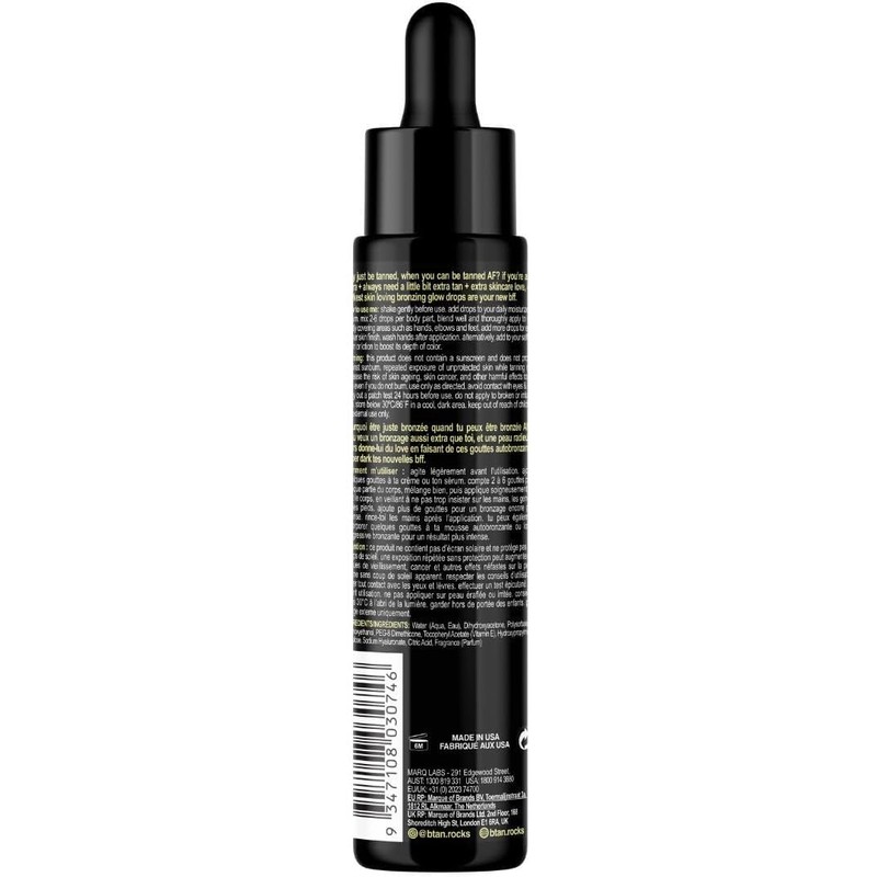 B.Tan Tanned Af Bronzing Drops For Women 1 oz Drops