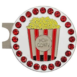 Giggle Golf Bling Popcorn Ball Marker with A Standard Hat Clip