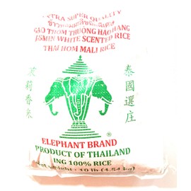 Elephant Brand Thai Hom Mali Rice 10 Lb