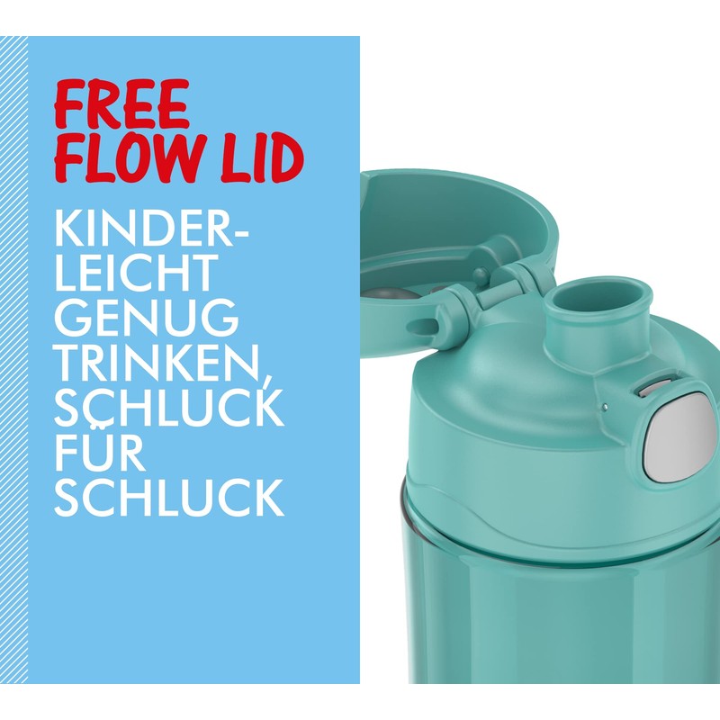 Thermos Kids Funtainer Tritan Bottle, Ocean Teal, Children's Drinking Bottle