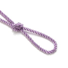 Neotrims Silky Barley Twine Twisted 3 Ply & Matching 16mm Flange Insertion Piping for Furniture, Upholstery, Craft, Trim, 36 Colors High Strength, 10 Yards Periwinkle Lilac (Cord)