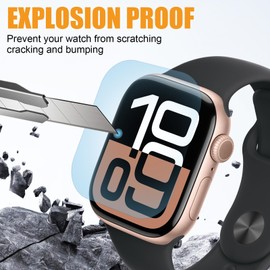 ECZOIL 4 Pack Screen Protector for Watch Series 10 42 mm TPU Self-Healing [Anti Scratch] [Bubble Free] [HD Clear] Screen Protector Cover