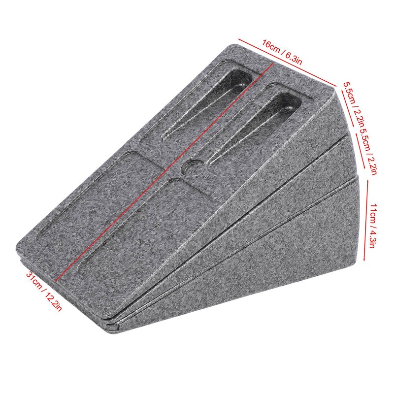 3 Pieces Calf Stretcher Slant Board Adjust Height Wedge Leg