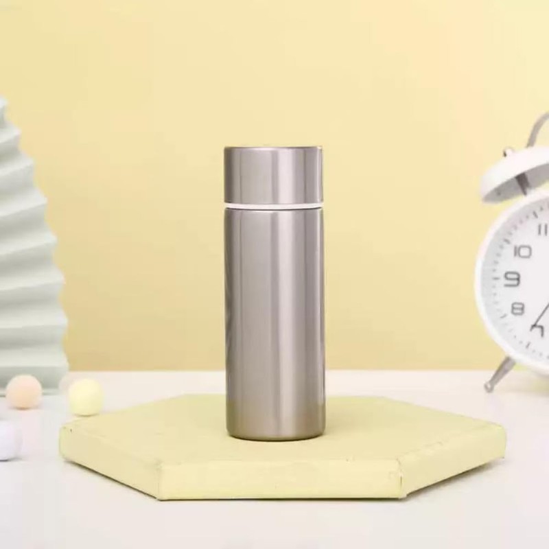 Slim Stainless Steel Insulated Thermos, Mini Water Bottle, Leak Proof