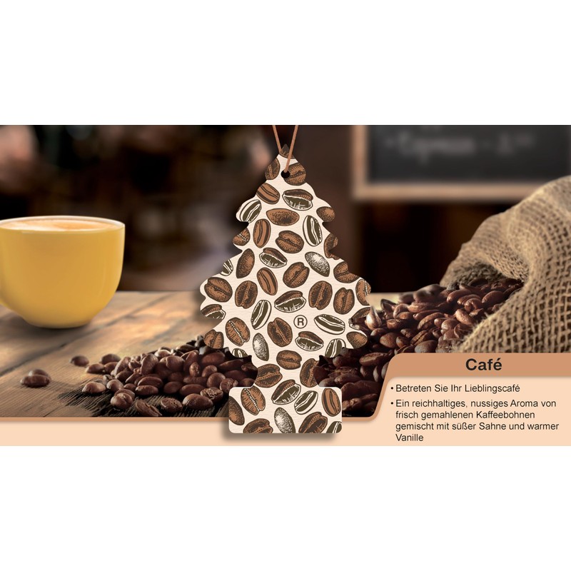 Little Trees Air Freshener Tree MTR0089, Cafe Fragrance